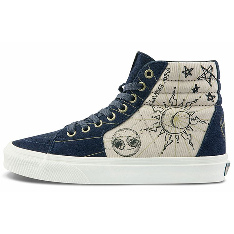 

Vans Sk8 Подсолнух Высокие кеды для скейтбординга Унисекс Кроссовки Белый Оранжевый VN0A32QG4UA 36.5