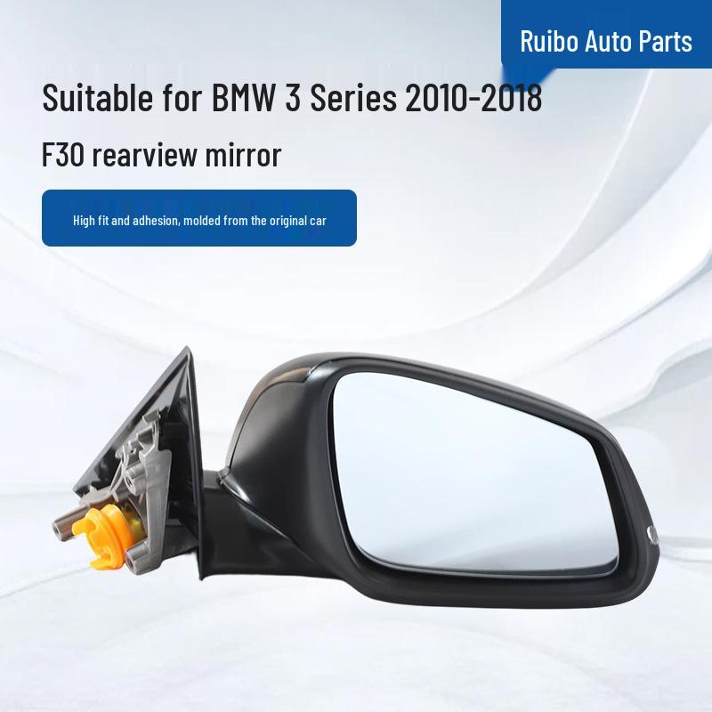 

Rearview Mirror Assembly with Turn Signal, Folding Camera, and Memory for 2010-2018 BMW 3 Series F30 Without Memory Function
