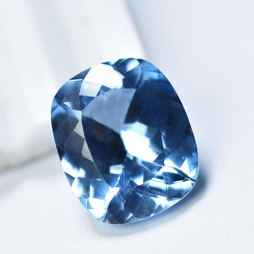 Blue Sapphire Loose Gemstone Superb 10.7 Ct Cushion Cut September Birthstone for Gem Collections