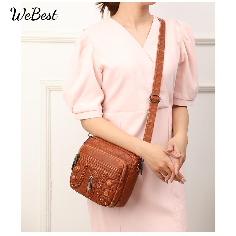 

Casual Retro Fashion Crossbody Single Shoulder Women s Bag белый