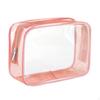 Clear Makeup Bag Transparent Cosmetic Holder, Reusable with Zipper Organzier, Bathroom