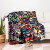 Marvel vs DC: Epic Heroes Battle Comic Book PosterBlanket Flannel Throw Blanket for Sofa, Bed, Travel, Camping, Office, Couch, Chair