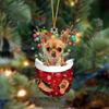 Festival Dog Hanging Charm Acrylic Dog Pendant Christmas Decoration Hanging Dog Ornament for Tree Adornment