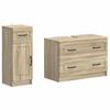 2 Piece Bathroom Cabinet Set UTRECHT Sonoma Oak