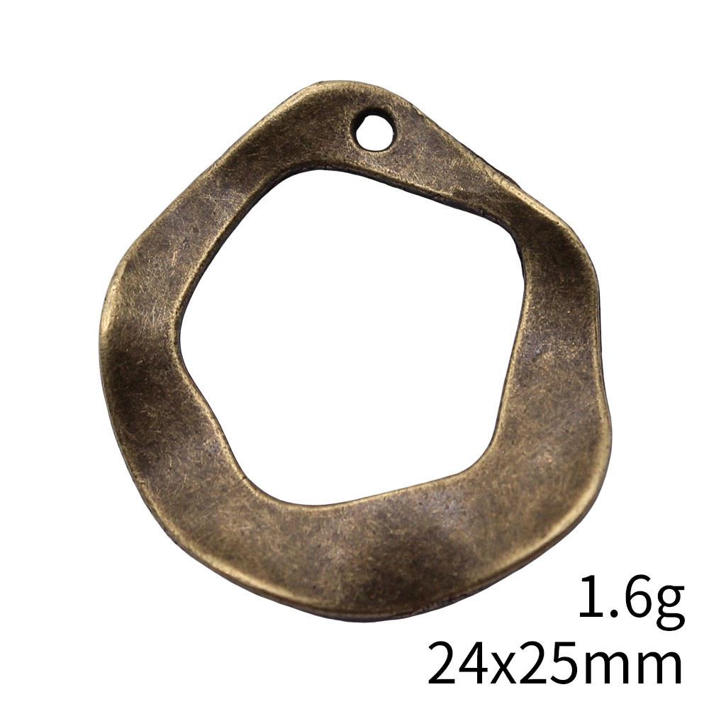 Wedding Anniversary Charms For Italian Bracelet Geometric Hollow Charms Pendant Women's Clothing Pendant Accessories