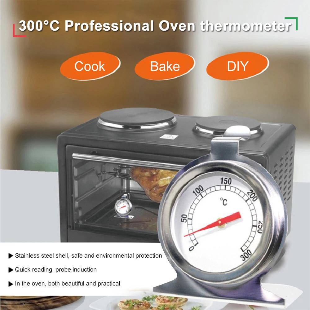 300°C Stainless Steel Oven Thermometer Household Baked Goods Temperature Meter Kitchen Tools BBQ  Food  Oil Kitchen Tools