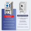 Multifunctional Thermostat for Heating and Cooling Systems Adjustable 0-60℃ with DIN Rail Mount and Flame Retardant Plastic