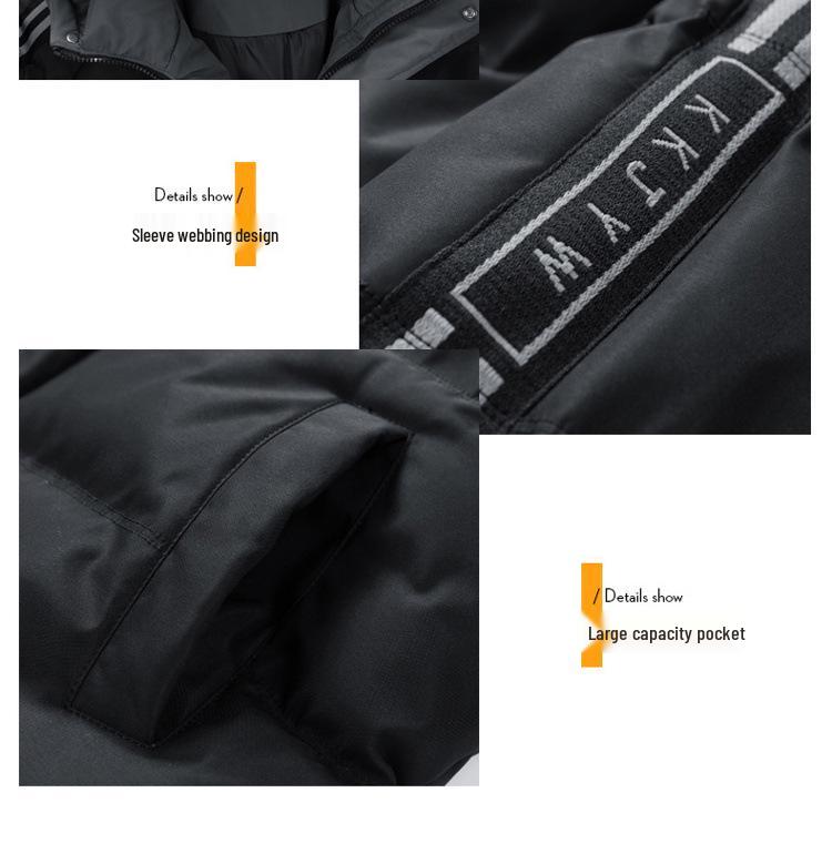 Men's Thick Hooded Casual Winter Cotton Jacket