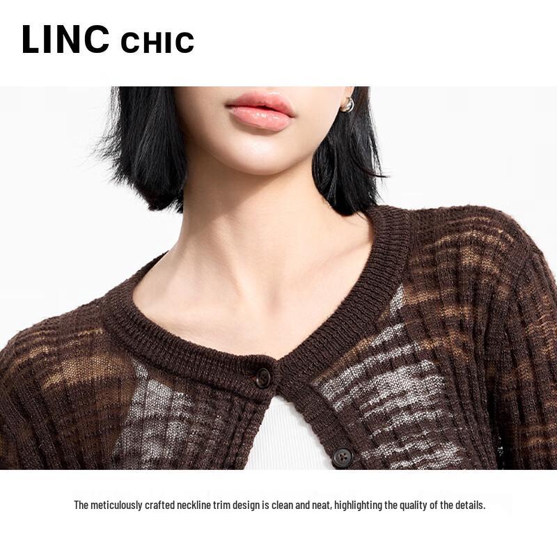 JINYUJIE Women's Round Neck Knit Cardigan