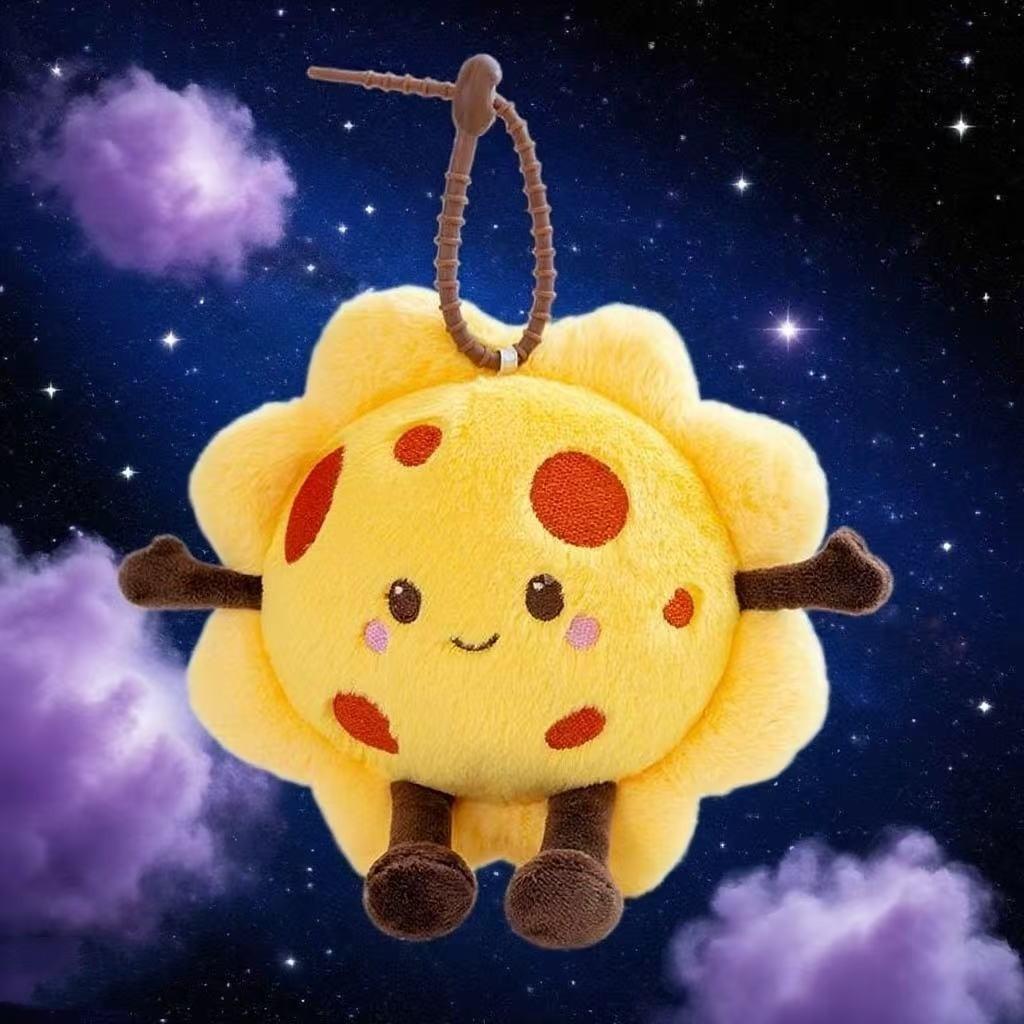 Creative Sun Moon Earth Venus Saturn Mars Cartoon Plush Pendant For Kids Room Decor