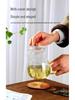 High Temp Resistant Borosilicate Glass Tea Cup with Lid & Handle for Men and Women - Stylish Design