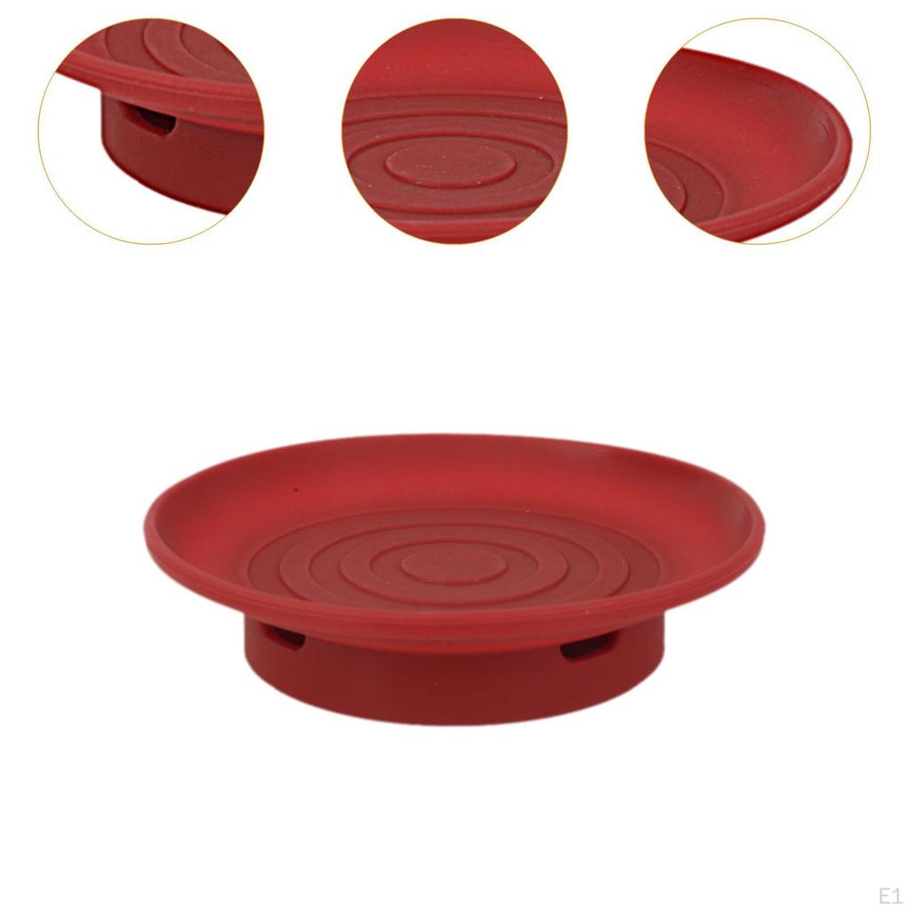-Peise Plate Cup of Drain Pillow Multifunction Easy to Clean Glass Coaster Mat for Sweets