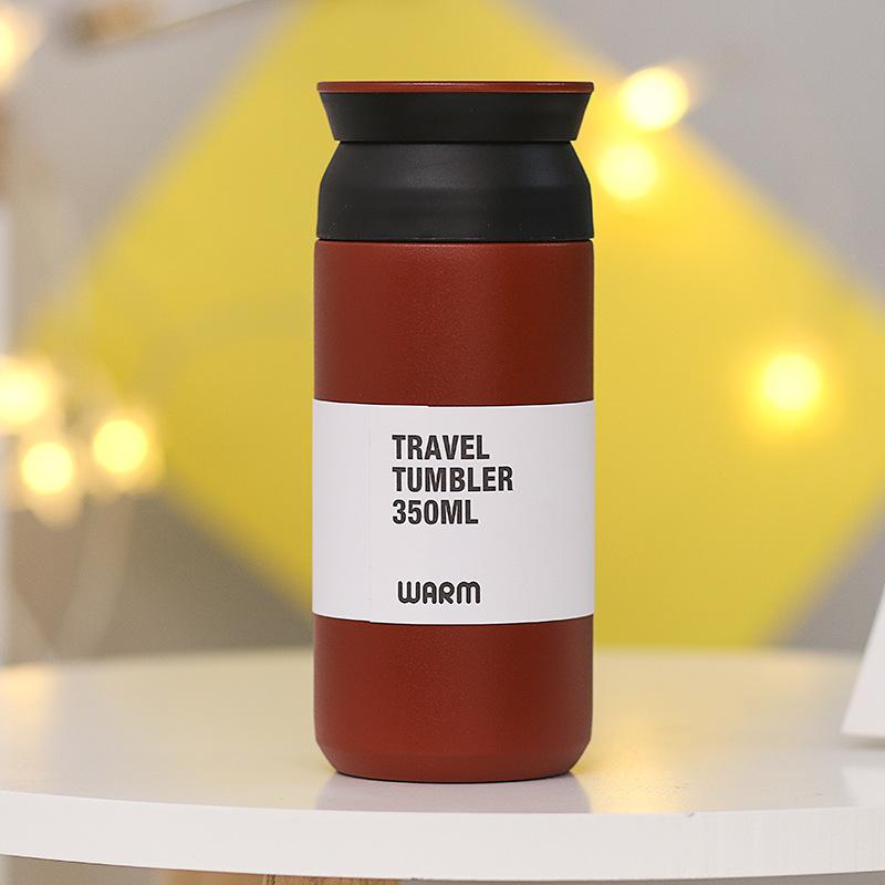 MeyJig Thermosbecher Minimalismus Thermos Vakuumflasche Tragbare Edelstahl-Wasserflasche Tour Thermobecher