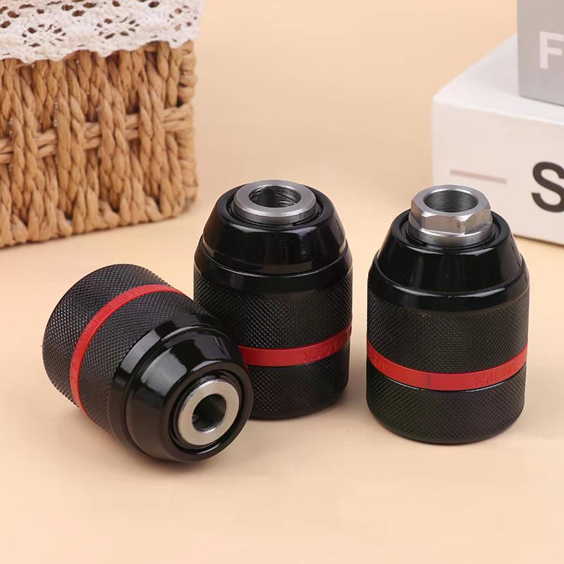 Keyless Metal Ratchet Drill Chuck,Self-Locking Chuck,10mm 13mm,Quick Change Conversion,For Drill Bit Taps Socket&Screwdriver