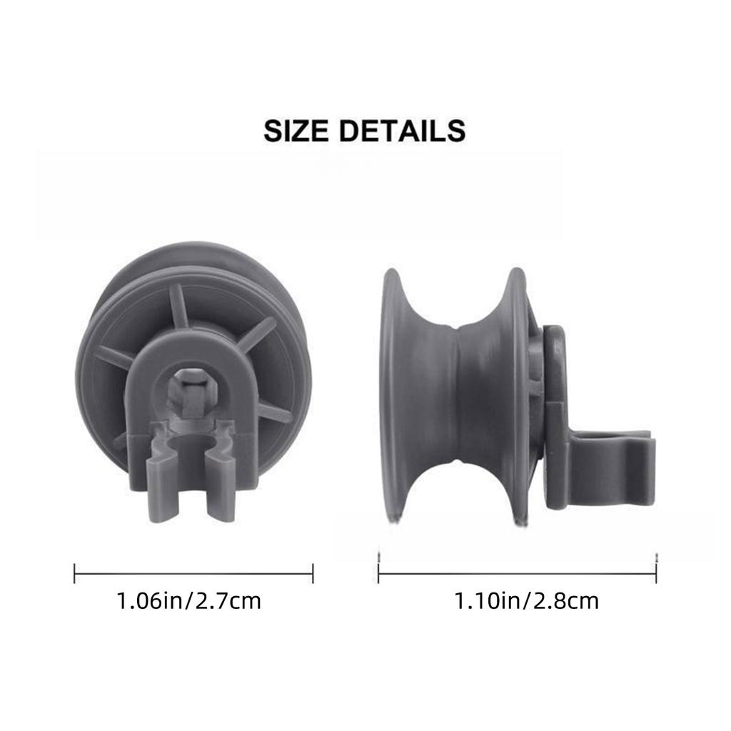 Convenient Dishwasher Assembly Plastic Texture Replacement Rollers Dishwasher Upper Rollers Efficient Dishwasher Wheels