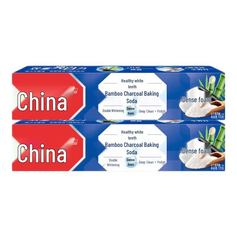 

Zhonghua Healthy White Bamboo Charcoal & Baking Soda Fresh Mint Toothpaste Set