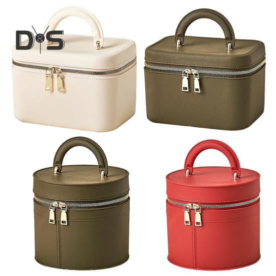 Travel Toiletry Bag with Handle Large Capacity Zipper Closure Waterproof Portable Cosmetic Bag Makeup Organizer