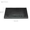 Black Wooden Tray Rectangular Solid Wood Flat Tray Restaurant Dessert Coffee Tray Household Tea Tray Trays Decorative
