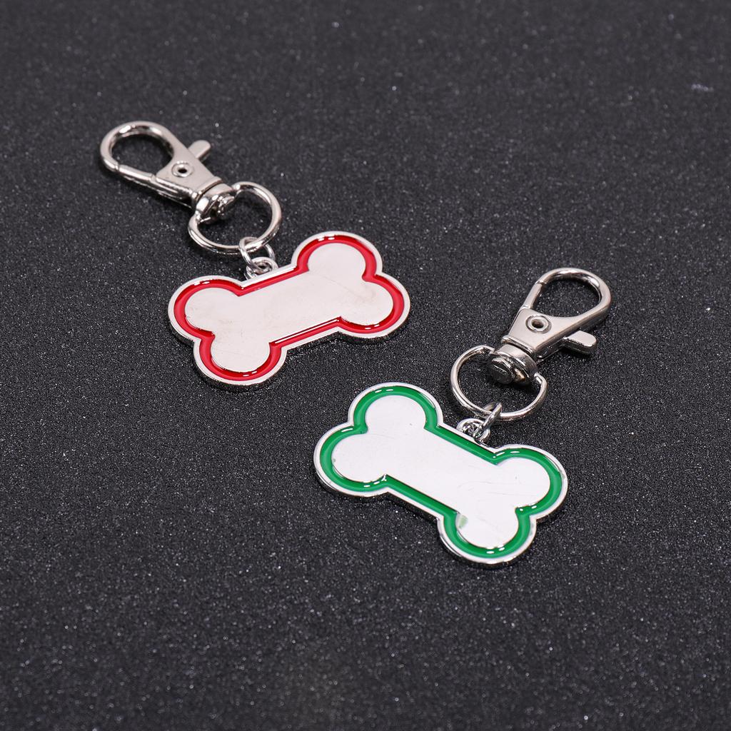 Personalized Custom Name Dog Tag Bone Shape Laser Engraving Text Pets Tag Anti-lost Pendant Number Customized Text Dog Tags
