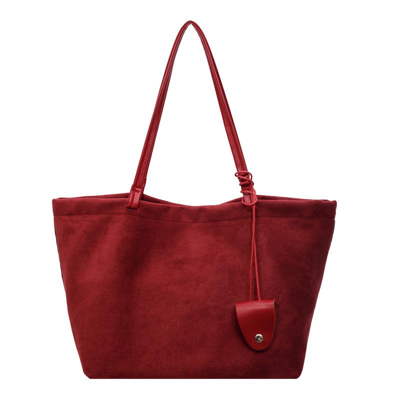Fashion Lazy Wind Tote Bag Women's New Large Capacity Mother and Child Bag Casual Retro Underarm Shoulder Bag