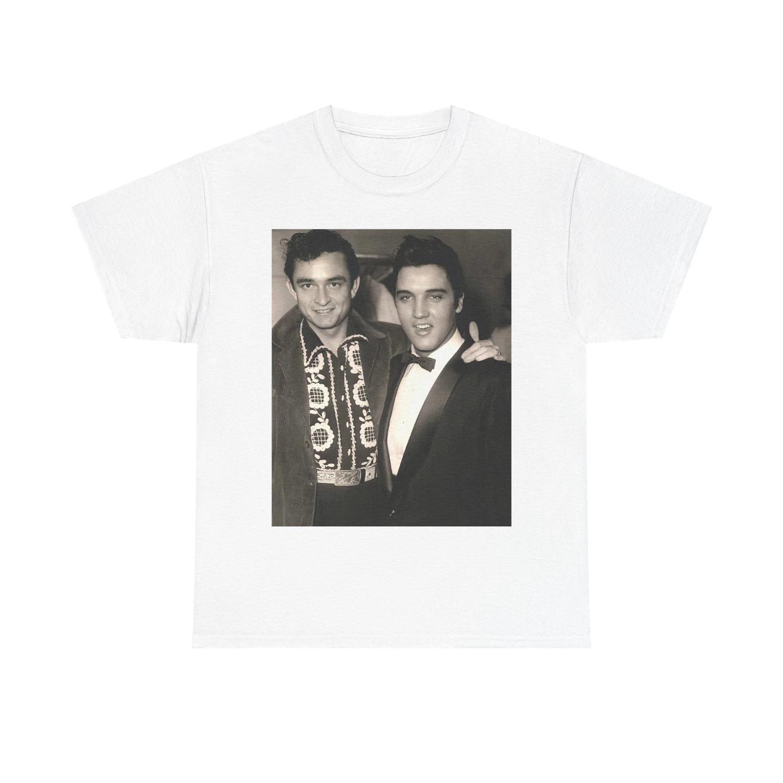 Men s and Women s T-shirts Elvis And Johnny cash XXXXL