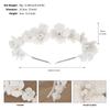 Fascia da Acconciatura Fata Corona Bianca Fascia per Capelli Moda Tiara Nuziale Sposa Matrimonio