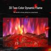 Desktop Electric Fireplace Heater with Simulated Flame for Home and Bedroom