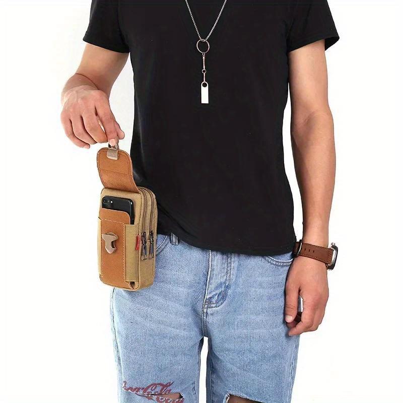 Universal Canvas Waterproof Mobile Phone Bag For Samsung/iPhone/Huawei/HTC/LG/Xiaomi Wallet Case Belt Pouch Coin Purse Cover