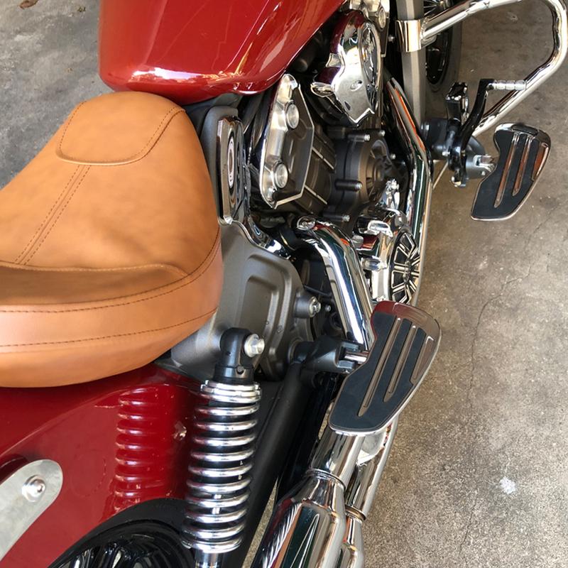 Rider Floorboards Driver Passenger Footboard Front/Rear Foot Rest Pedal Wide Footrest For Indian Scout Sixty Rogue Twenty Bobber