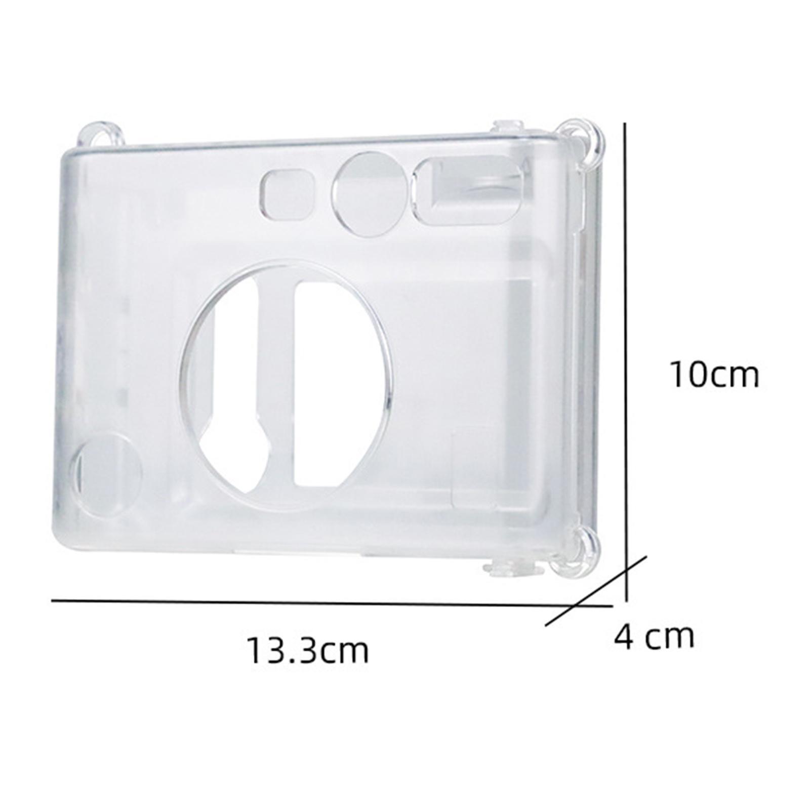 

Clear Case for Fujifilm Instax Mini EVO Instant Film Camera Crystal Hard Shell Cover with Removable Shoulder Strap