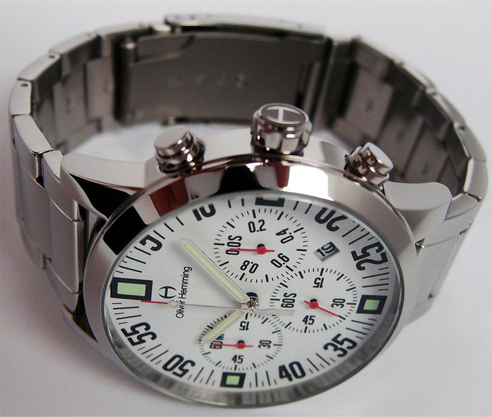 Oliver Hemming Quartz Chronograph Wristwatch WTC17S80WCD Battery-Powered [Used]