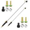 High Output Nozzle Adjustable Spray Wand Brass Barb Connectors Efficient Watering Tool Efficient Watering 146cm
