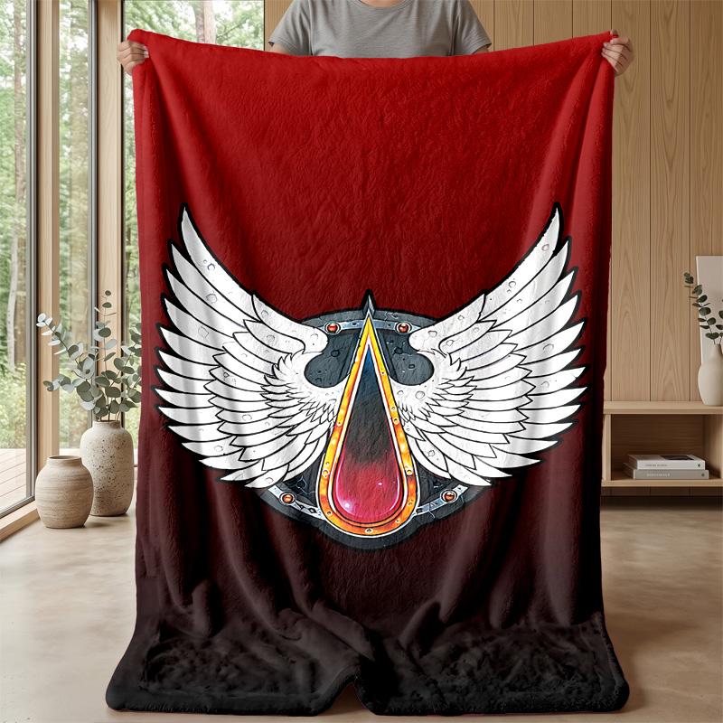 Black Theme Blanket Soft Flannel Blanket Plush Throw Blanket Cozy Sofa Bed Blanket for Home Decor