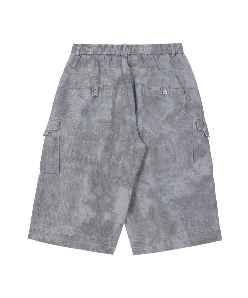 MAKEITTO Dusty Cargo Bermuda Pants_Gray