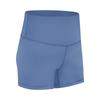 Summer new double-sided abraded yoga shorts, high-waisted hip lift elastic slim-fitting running sports three-point pants for women