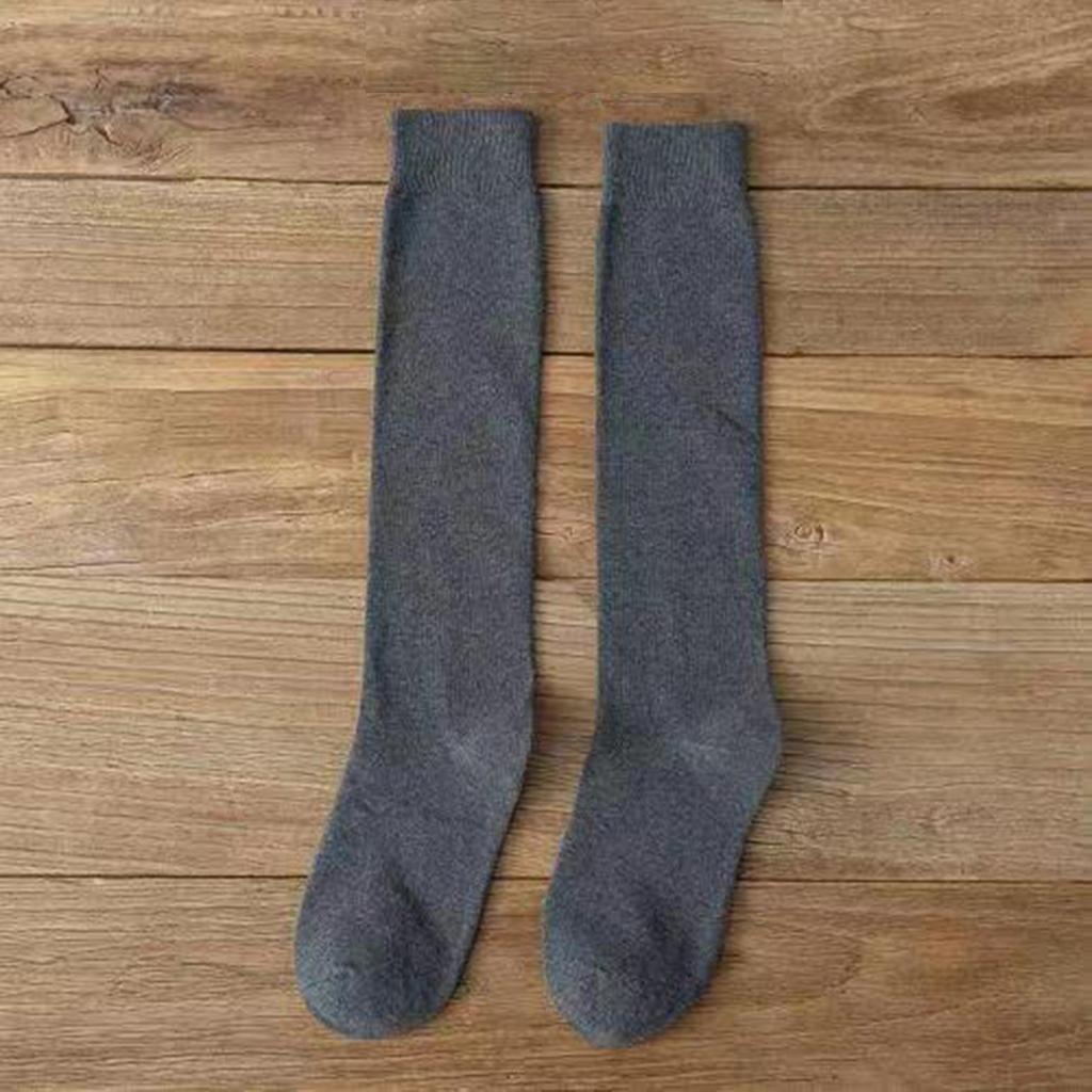 Women's Cotton Knee High Socks, Casual Solid Color Knit Knee Socks Mutiplecolors