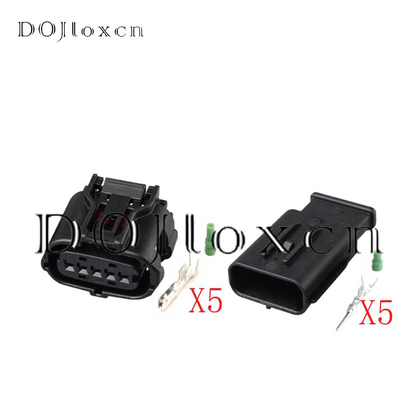 1/5/10/20/50 Sets 5 Pin Automotive Connectors 6189-1046 MAF Sensor Air Flow Meter Male Female Plug For Toyota Crown Camry Reiz