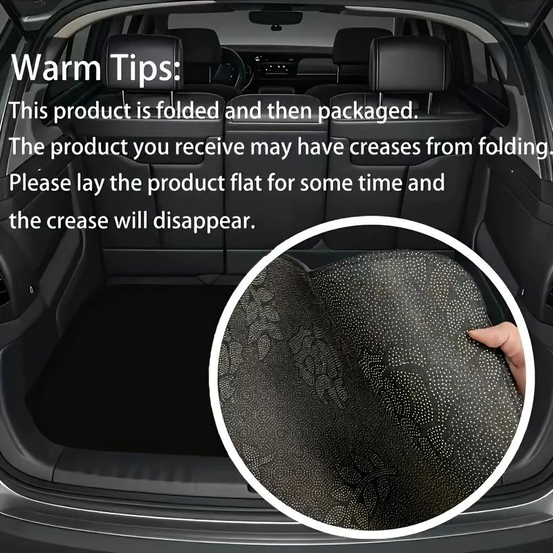 1Pcs Stylish Universal Car Trunk Mat with Anti Slip Cargo Liner Waterproof Rear Storage Protector Floor Mat for SUV Sedan Vehicl