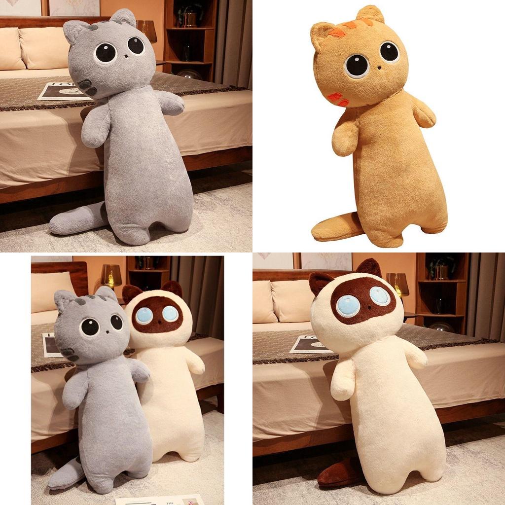 Purr-fect Soft Cat Plush Pillow Toy Decoration Gift For Kids Bedroom Sofa
