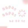 Quadratische Aufklebenagel Falschnagel Glitzer Klebt auf Nagel Künstlicher Acrylnagel 24 Stück Aufklebenagel für Frauen und Mädchen