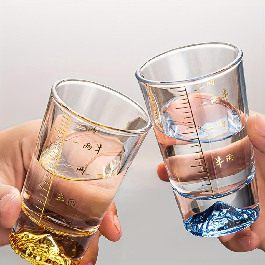 1 adet/6 adet Dağ Shot Bardakları Shot Bardakları Küçük Şarap Bardakları Çin Baijiu Bardakları Bar Pub Kulüp Restoran ve Ev Kullanımı İçin İçecek Kapları