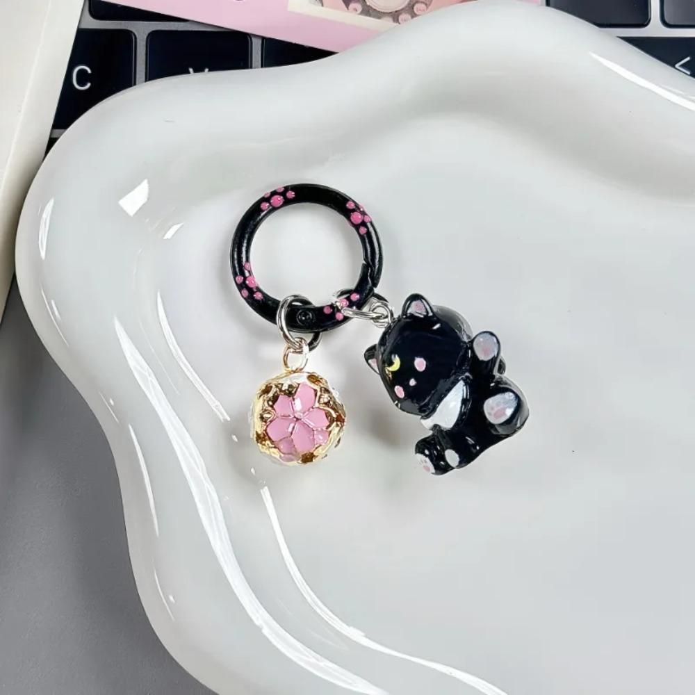 Resin Sweet Keyring Cartoon Design Korean Keychain Lovely Cat Keychain  Phone Chain