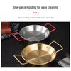 Korean Style 201 Stainless Steel Round Serving Plate