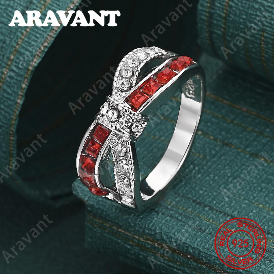 CopperZircon Interlaced Multicolor Ring For Women - Exquisite And Lovely Wedding Party Jewelry