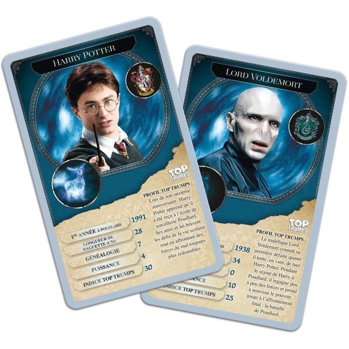 Jeu de cartes TOP TRUMPS Harry Potter - Comparaison des personnages préférés - Version française