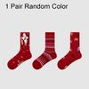 New Soft Year Horse Socks High-elastic Year 2026 Red Socks Mid-calf Embroidered Zodiac Socks Zodiac Year