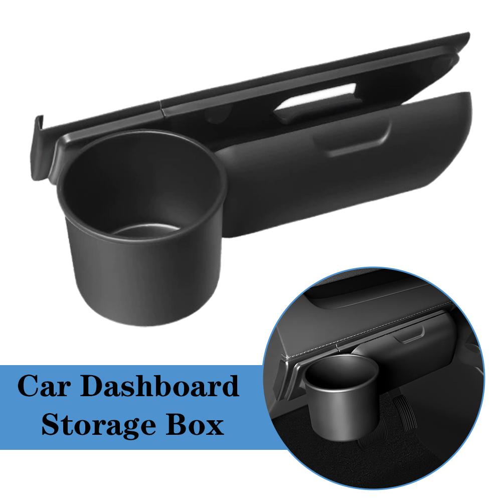 For Tesla Model Y/YL Dashboard Storage Box Water Cup Accessory Box Car Storage Holder Bracket Glasses Case Drink Sunglasses Y6K4