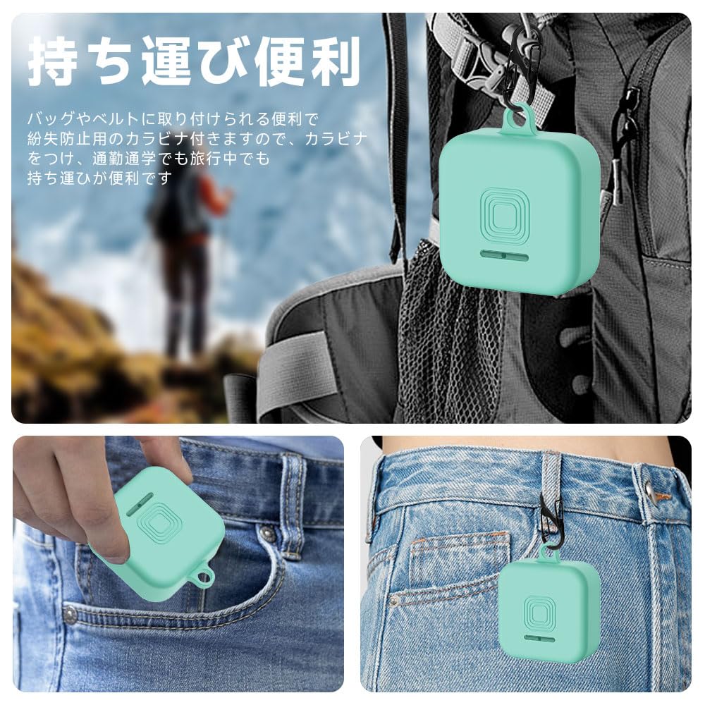 Improved Latest For MIXI Mimamori GPS Talk Case Equipped with a hook to prevent soft silica gel sports cool shock soft MIXI case drop prevention