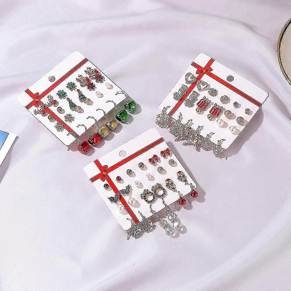 Christmas Earrings For Women Holiday Earrings For Girls Bow Tree Snowflake Earrings