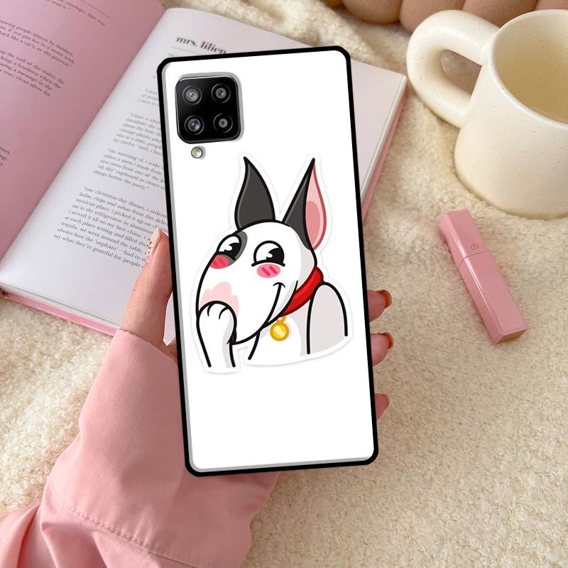 Bull Terrier Dog Puppies Funny Phone Case For Samsung Galaxy A54 A34 A14 A13 A53 A33 A73 A51 A71 A12 A22 A32 A52 A72 A52S
